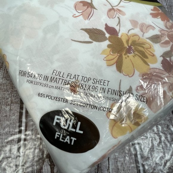 Vtg CANNON MONTICELLO Full Dbl Flat & Fitted Sheet Set Corry Brown Color Way NEW - Picture 4 of 8